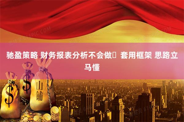驰盈策略 财务报表分析不会做❓套用框架 思路立马懂